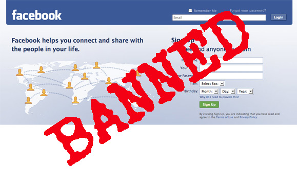 Facebook e il Ban