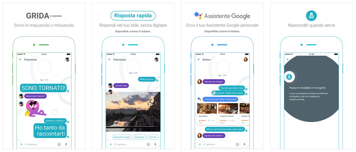 Screenshot Google Allo App 